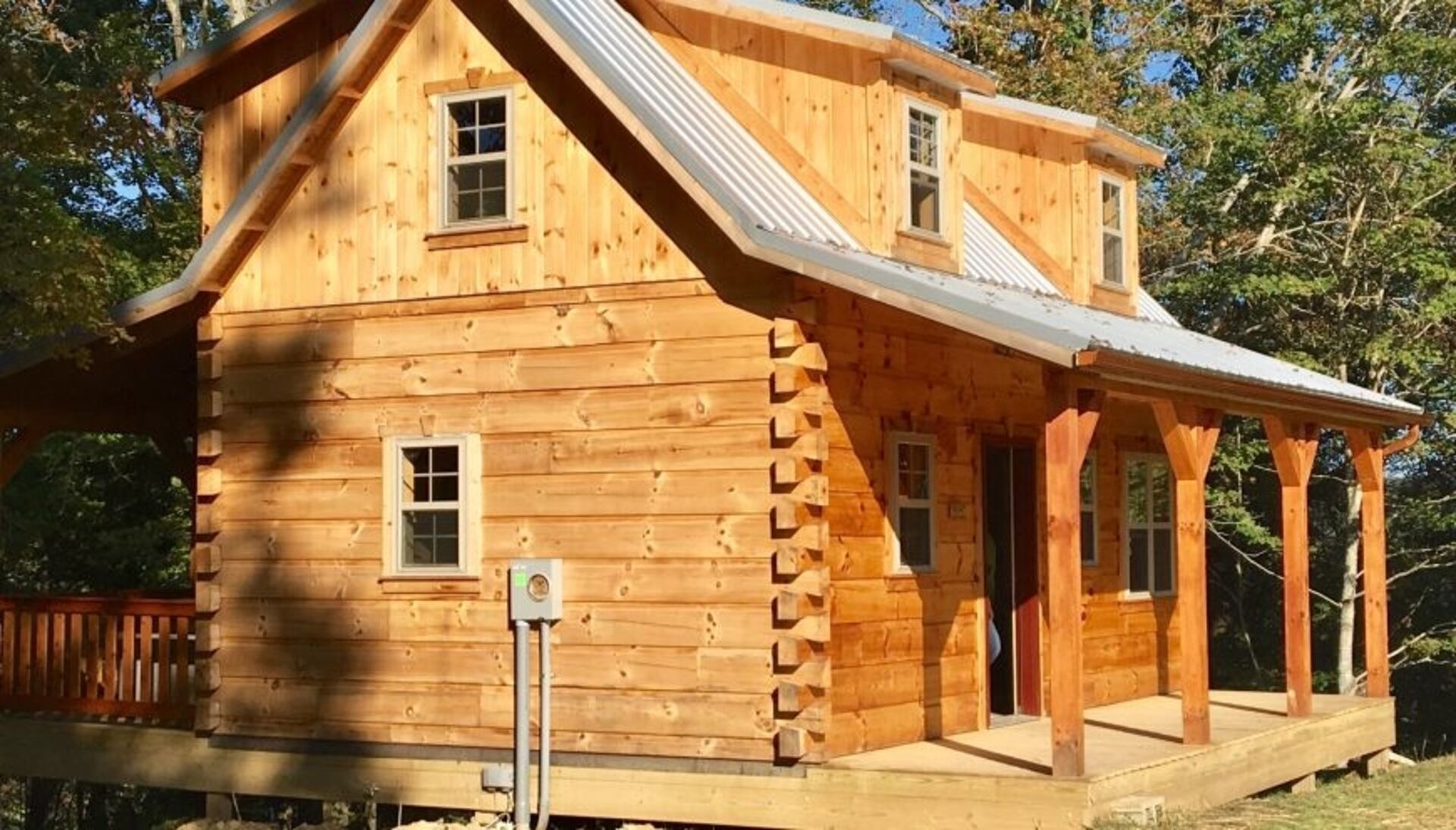An Outdoor Luxury Cabin Adventure "The Hampton"Amish-Built Log Cabin