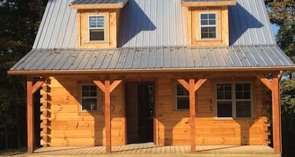 An Outdoor Luxury Cabin Adventure "The Hampton"Amish-Built Log Cabin