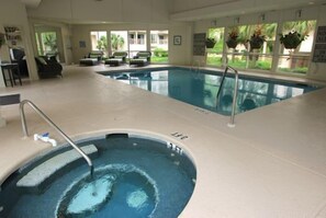 Indoor pool, outdoor pool