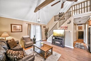 Een flatscreentelevisie