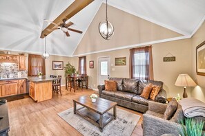 Een flatscreentelevisie