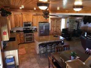 Fridge, microwave, oven, stovetop - Remote ranch house on 93 acres in the peaceful Indianola Valley! Sleeps 30 (Fairview)