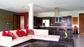 Smart TV, table tennis, books, offices