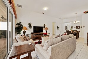 Smart TV, DVD player, stereo