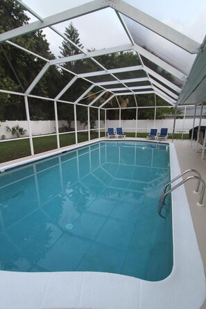 A heated pool