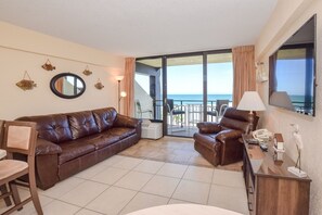 TV, DVD player, books - Family-friendly Amazing Ocean Front True One Bedroom Sleeps 6 SPRING MEGA SALE! (Daytona Beach)
