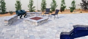 Udendørs oase på platået