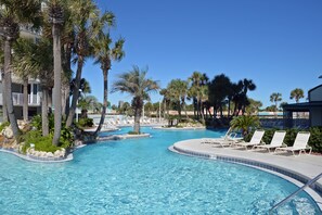 Una piscina riscaldata