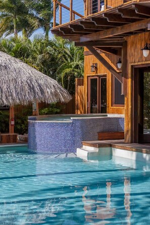 A heated pool