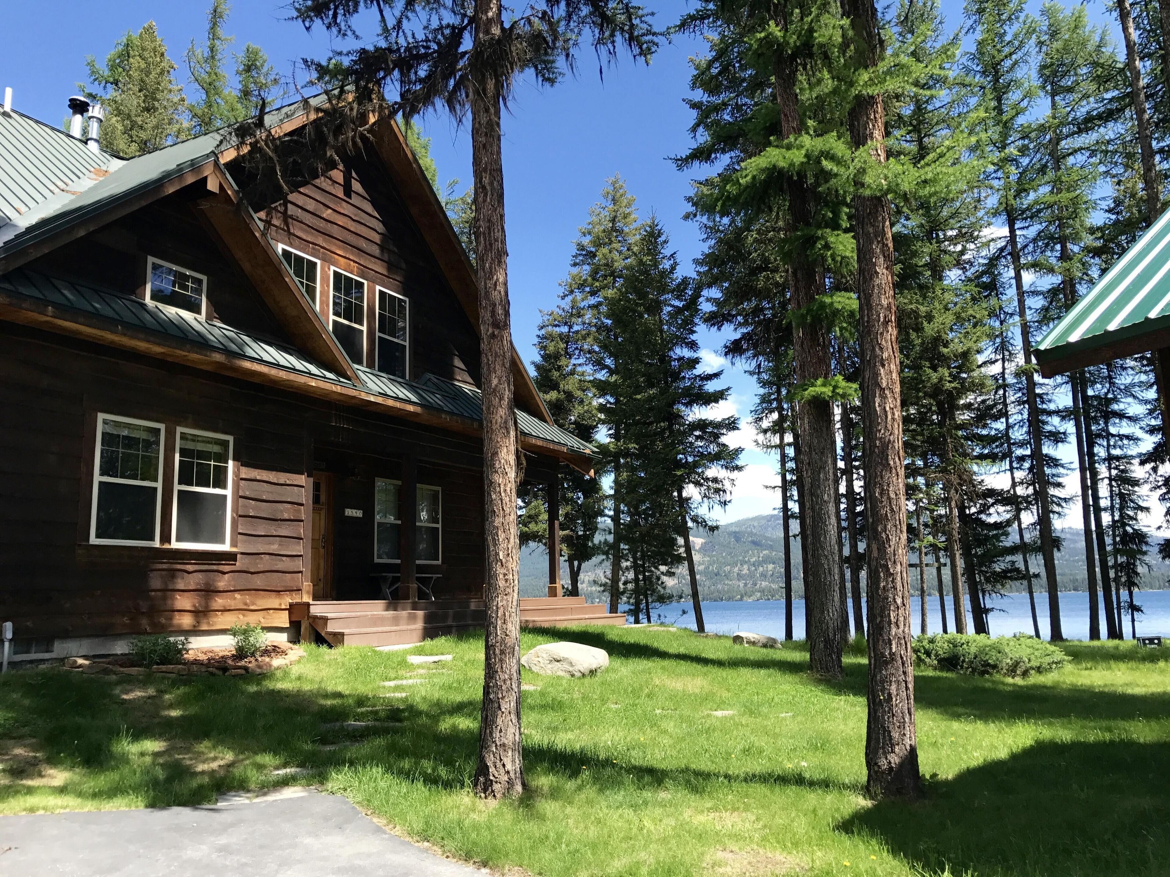 Pristine Waterfront Lake Home near Glacier National Park and Flathead Lake.