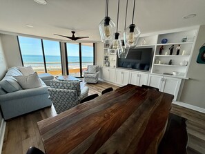 Dining - Oceanfront Premium 3BR- Gourmet Kitchen! Farmhouse Decor! Gorgeous View! (Myrtle Beach)