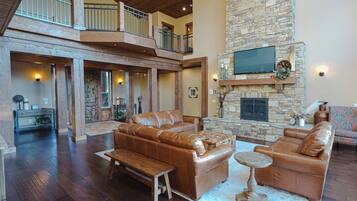 Télévision, cheminée