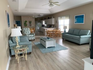 Smart TV, DVD player, books