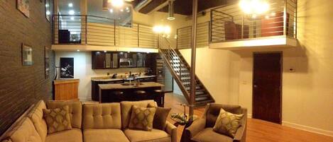 TV, foosball, printers