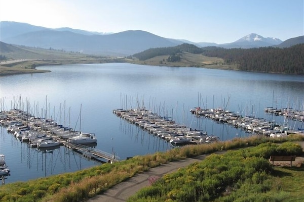 Stunning view of Lake Dillon from the balcony