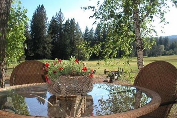 Our back deck is right on the meadow  :)