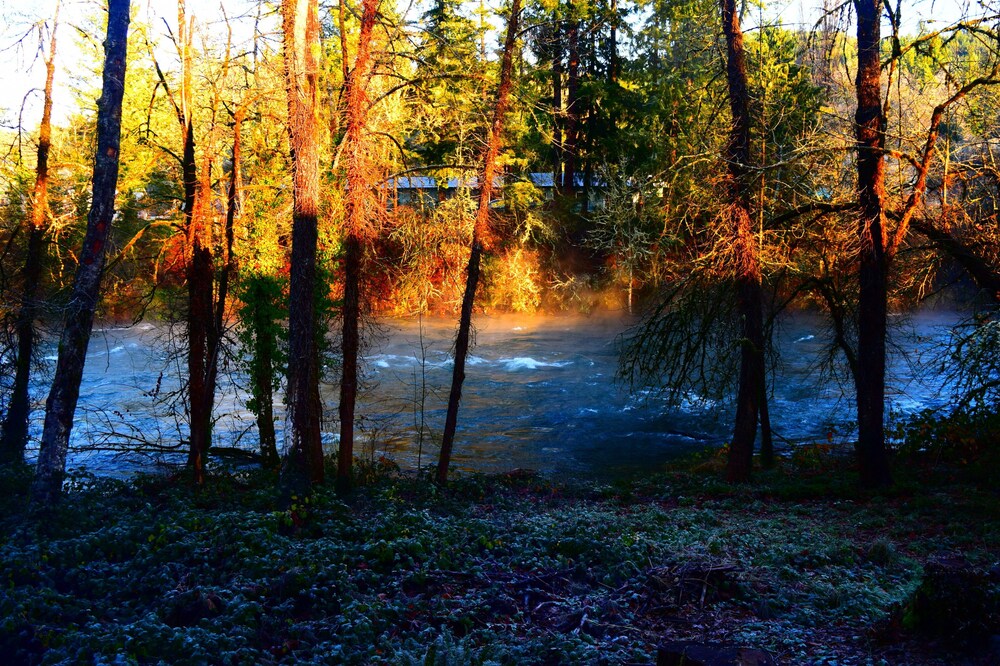 Large Family Friendly House on the Santiam River w/ Hobbit Door!