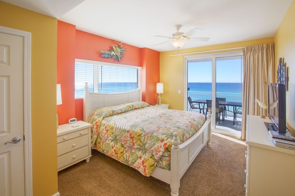 Master #1 with King bed large closet and balcony access to the gulf views.