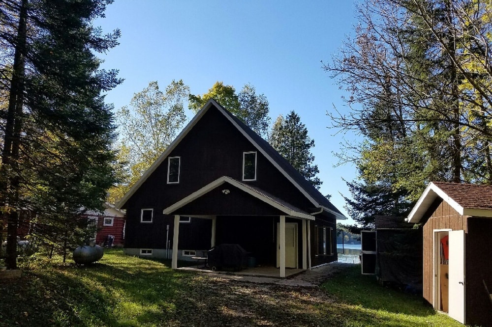 Relax in our quiet, lakefront cabin