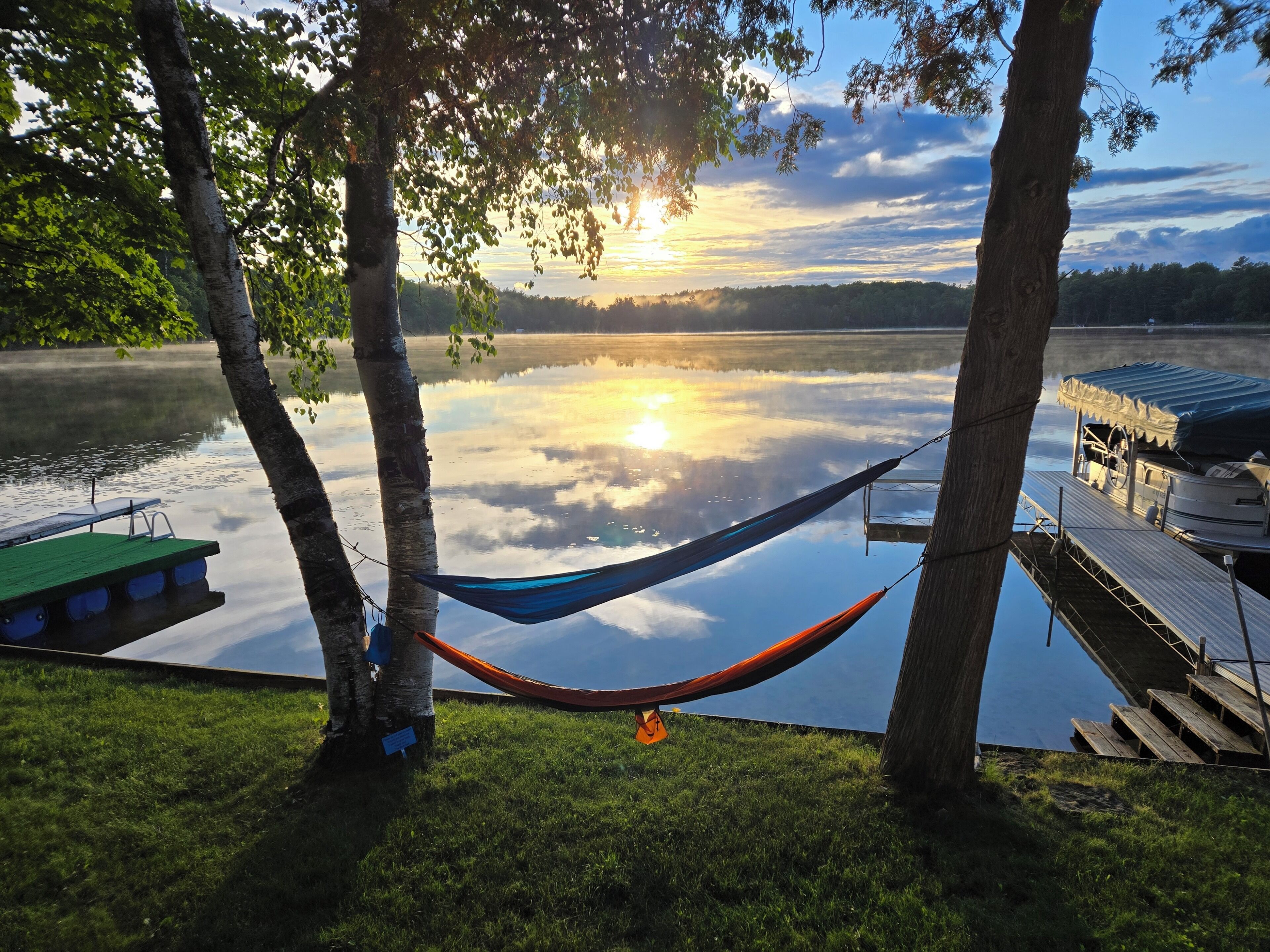 Bring your own hammock to enjoy the view, or we have deck chairs for you to use.