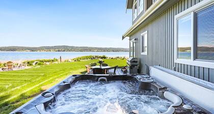 Open Design West Coast Home on 1600 Feet of Private Waterfront