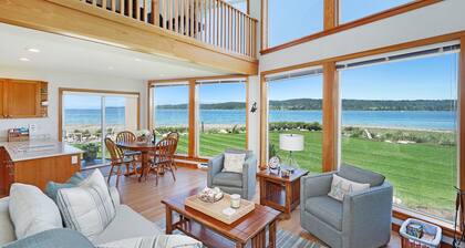 Open Design West Coast Home on 1600 Feet of Private Waterfront