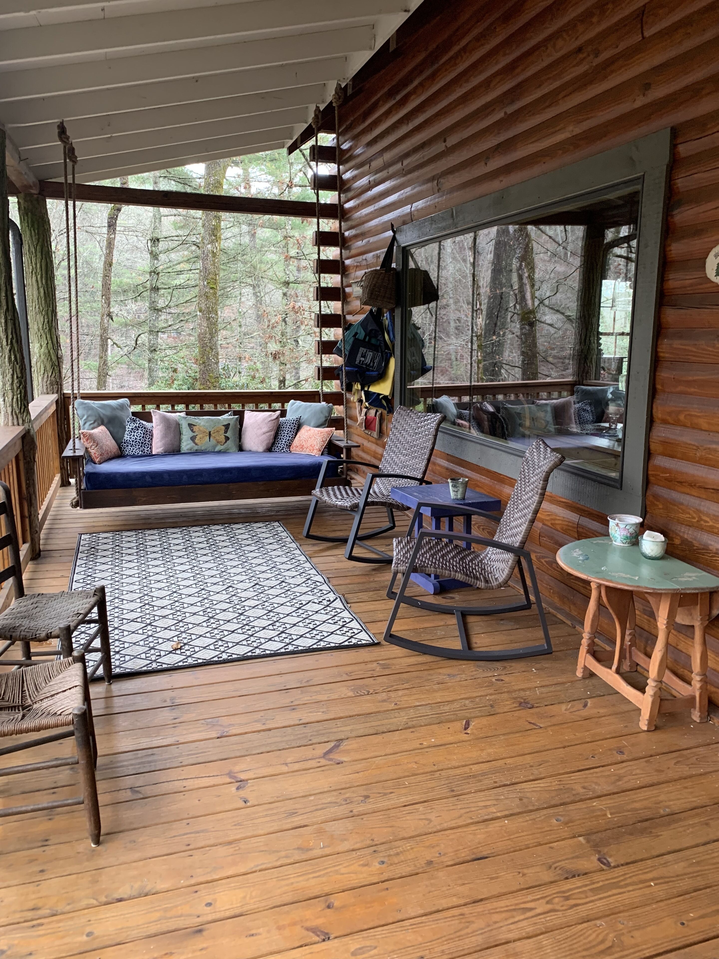 Authentic Highlands Log Cabin with Dock, Canoe + Fire Pit