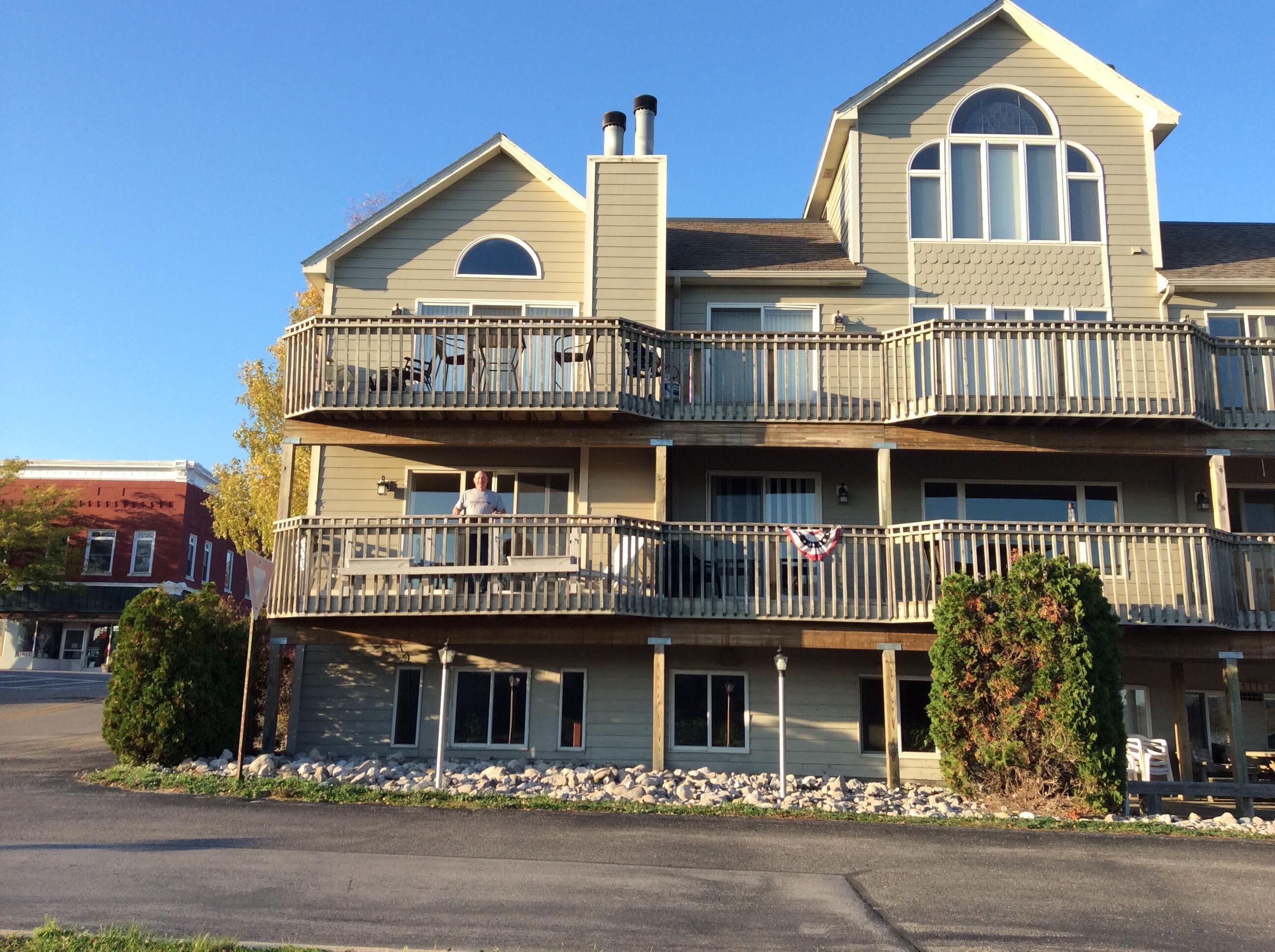 Downtown Frankfort Condo overlooking Betsie Bay