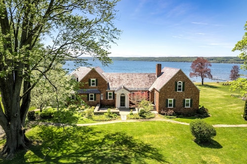 Luxurious Owasco Lakefront Home with Level Lakeshore Beachfront 200 Feet +\-