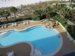A heated pool