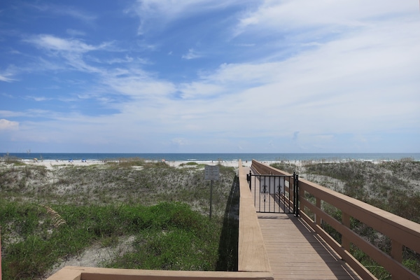 Private boardwalk to the beach