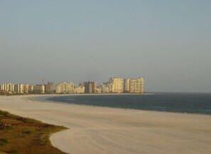 On the beach, beach towels