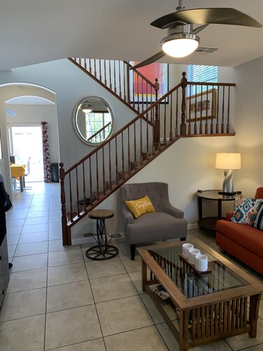 4 bedrooms 3 bathrooms.   Easy access to stripe. Pet and family friendly.  