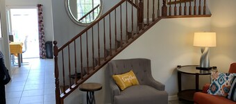 4 bedrooms 3 bathrooms.   Easy access to stripe. Pet and family friendly.  