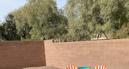 4 bedrooms 3 bathrooms. Easy access to stripe. Pet and family friendly.