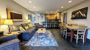 TV, fireplace, DVD player