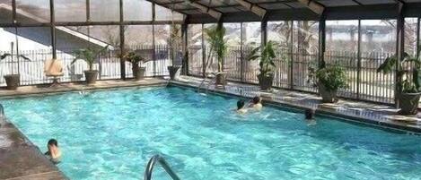Indoor pool, a heated pool