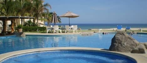 A heated pool