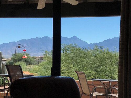 Enjoy the Moon Rising over the Santa Rita Mountains. Property in Desert Casitas.