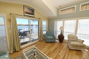 TV, DVD player, music library, video library