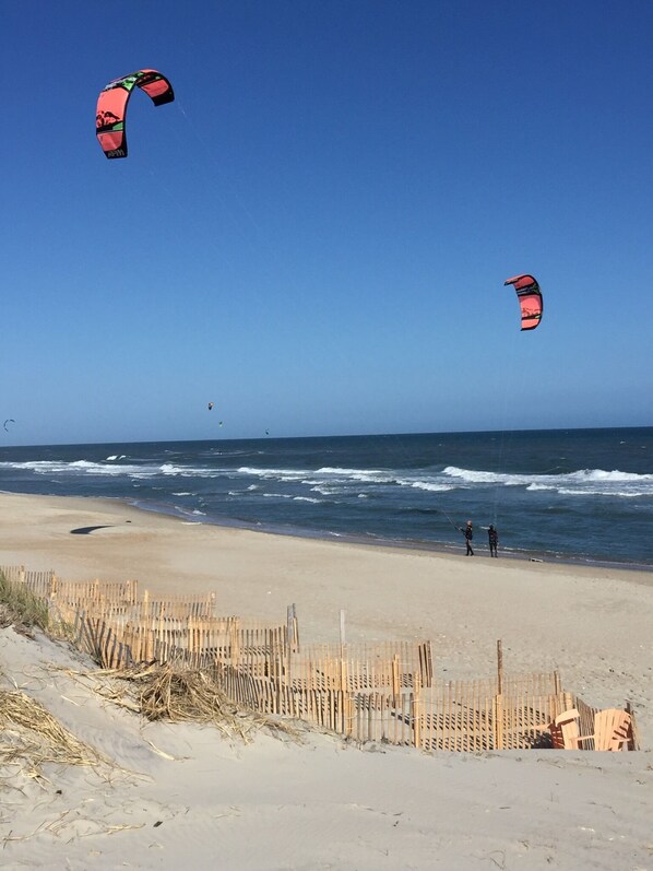 On the beach