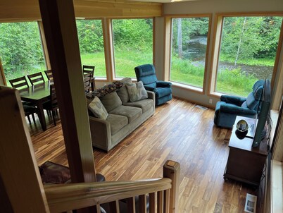 Unique Home in Willard, Wa. 40 acres, 50 feet from Little White Salmon River