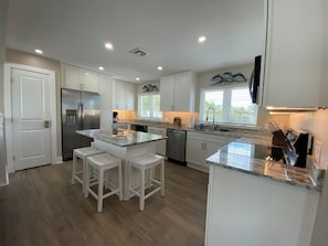 Fridge, microwave, oven, stovetop - Times Square Gem!  4BR Canal front home, private Pool/Spa, Sleeps 12 (Fort Myers Beach)