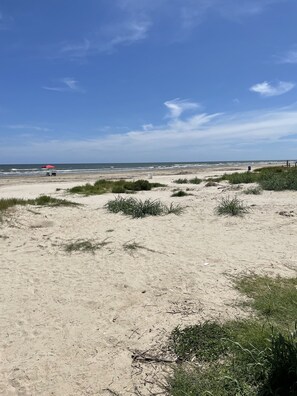On the beach