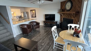 TV connectée, cheminée