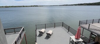 Beautiful Lake Views in this 2 story Chalet with Boat Slip!