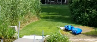 Secluded wooded lot on Private Lake includes Pontoon boat