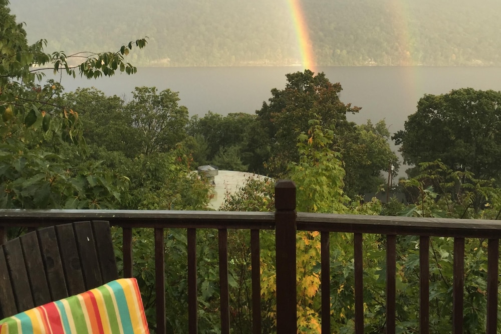 A romantic cottage and artist's retreat looking down over an enchanted lake
