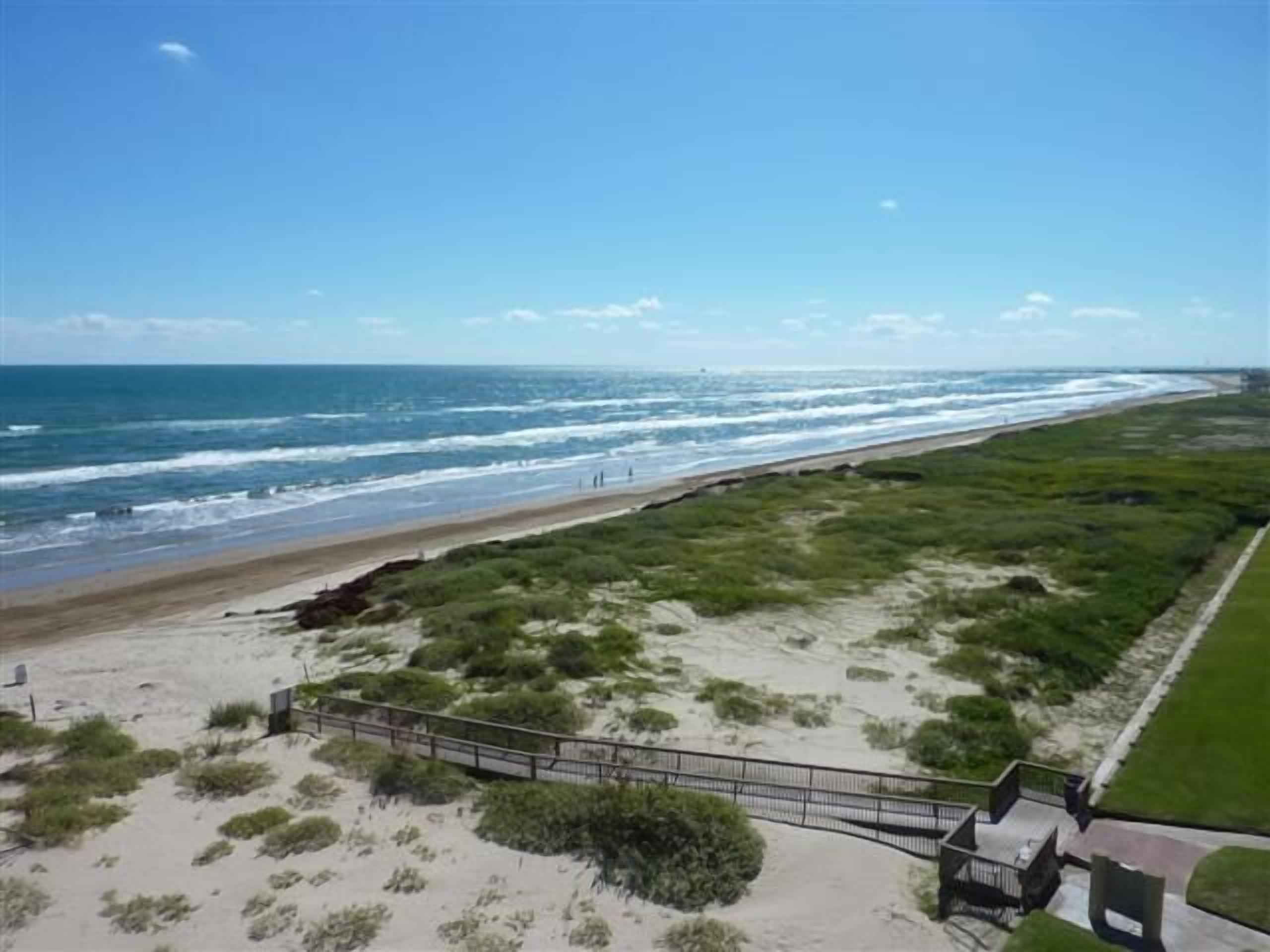 On the beach, sun-loungers, beach towels