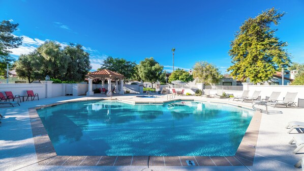 A heated pool